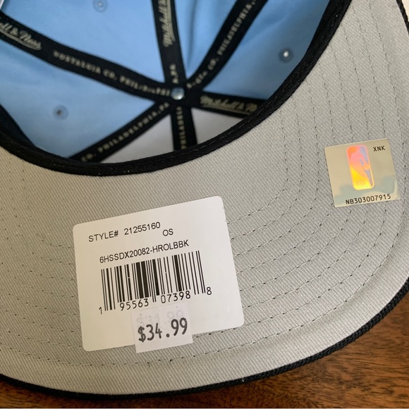 Mitchell & Ness Houston Rockets Adjustable Snapback Hat Cap - Picture 5 of 6